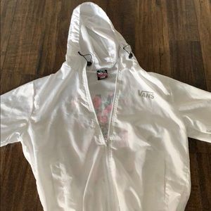 White Wind breaker vans jacket
